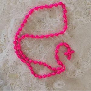 NWOT Handmade Rosary in Hot Pink